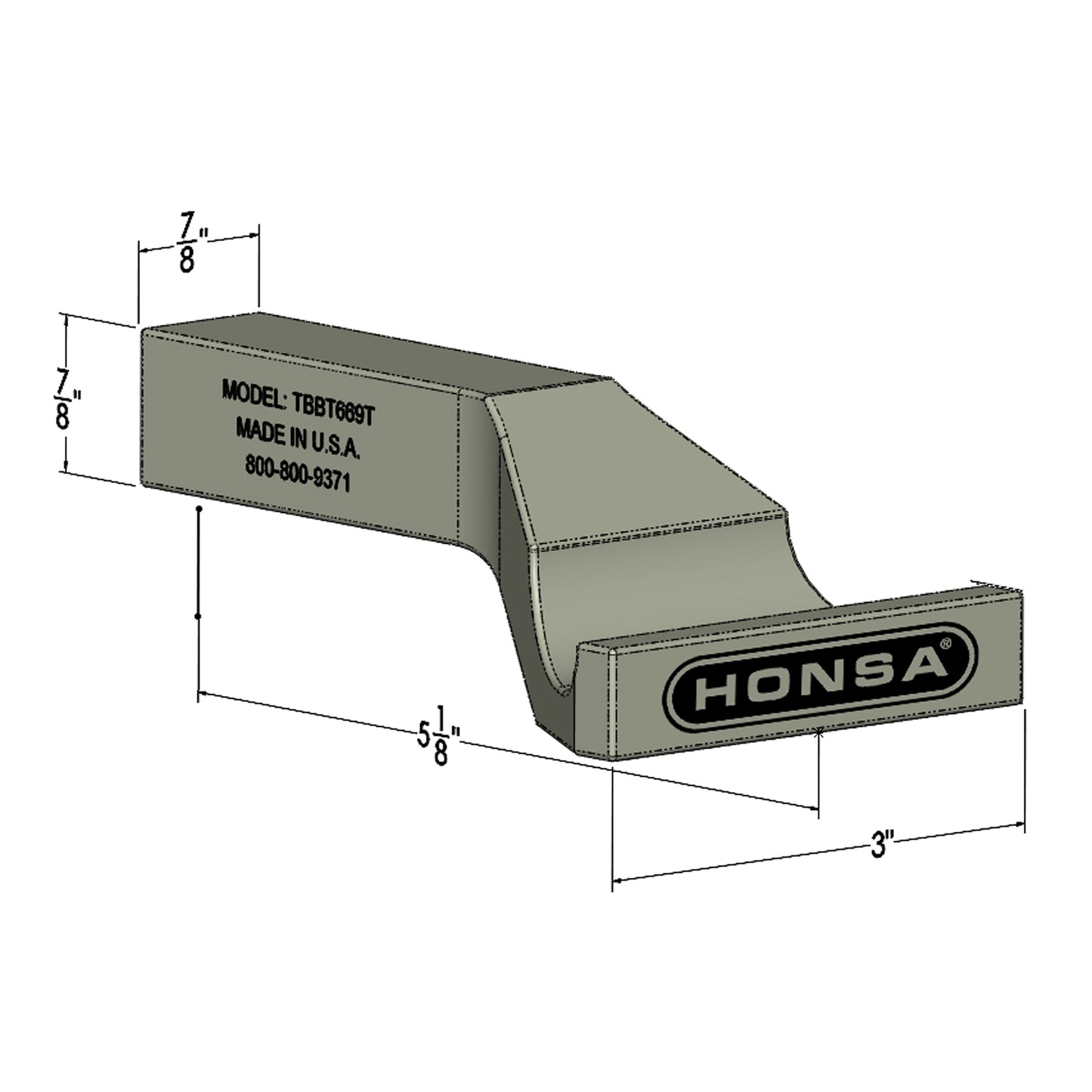 Bucking Bar TBBT669S **Contact sales@honsatools.com for pricing**