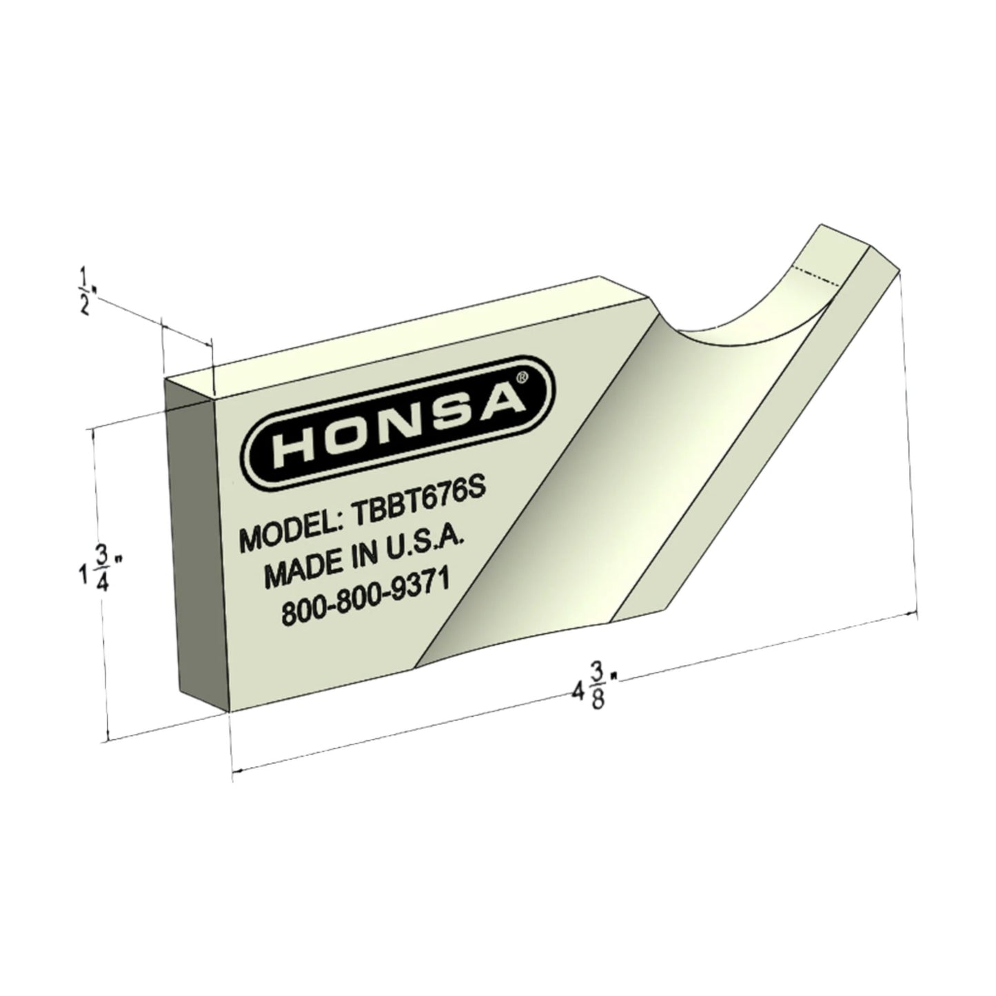 Bucking Bar TBBT676S **Contact sales@honsatools.com for pricing**