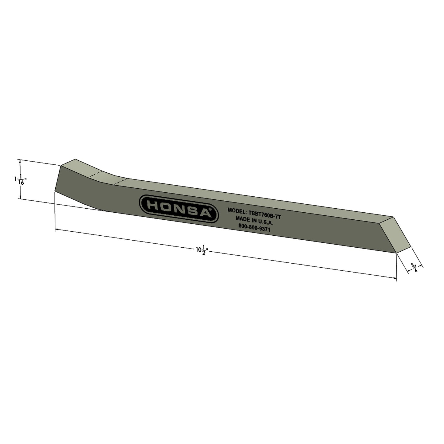 Bucking Bar TBBT760B-7S **Contact sales@honsatools.com for pricing**