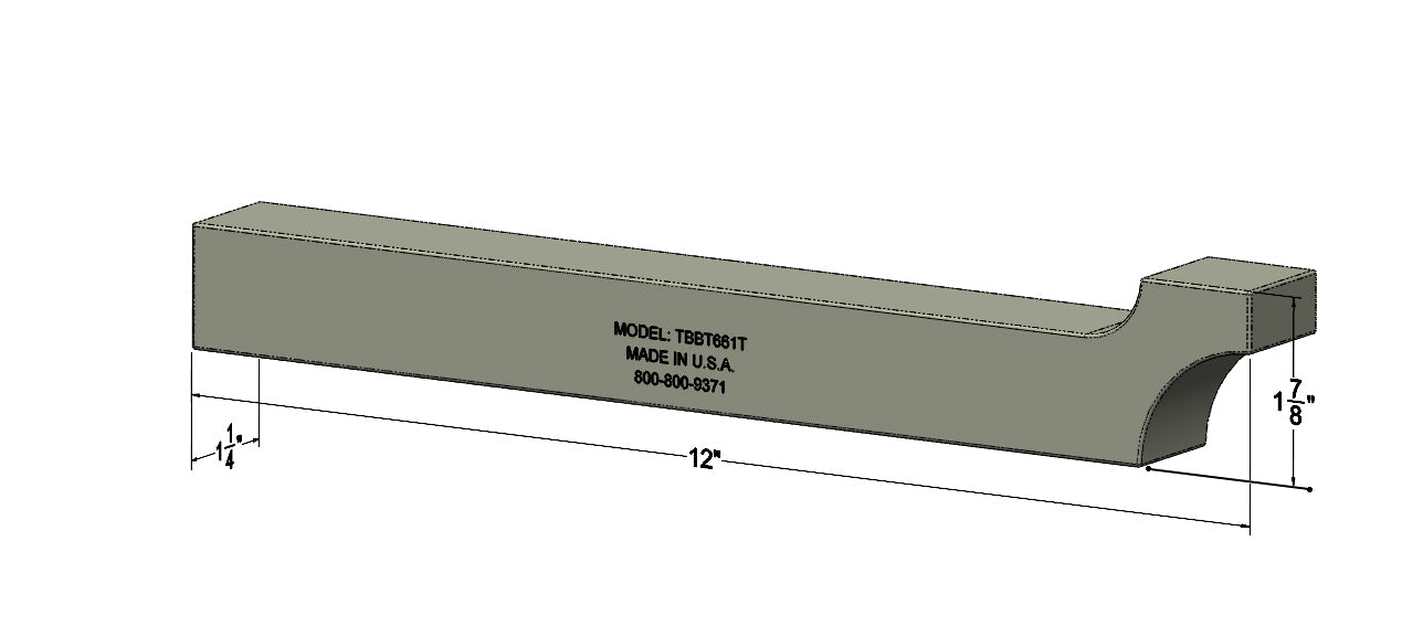 Bucking Bar TBBT661S **Contact sales@honsatools.com for pricing**