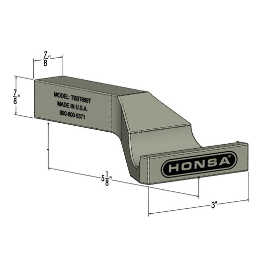 Bucking Bar TBBT669S  **Contact sales@honsatools.com for pricing**