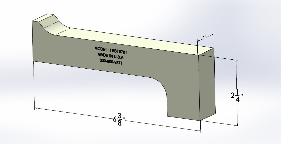 Bucking Bar TBBT6705 **Contact sales@honsatools.com for Pricing**